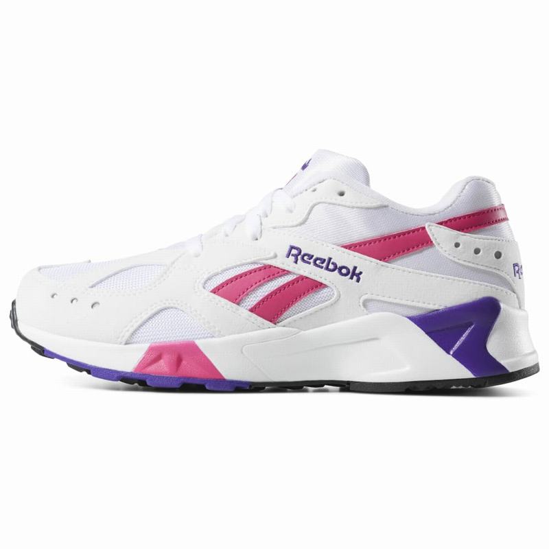 Reebok Aztrek Tenisky Damske - Biele/Ruzove/Nachový GA3393PR